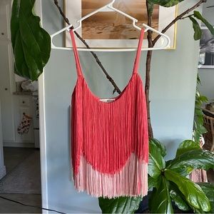 NWT Idyllwind Pink Fringe Flourish Tank